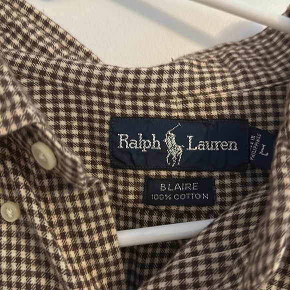Ralph Lauren Button Down Long Sleeve Flannel size L - Picture 2 of 3